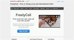 Desktop Screenshot of freelycall.com